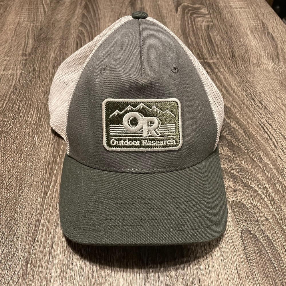 Outdoor Research Adjustable Green Mesh Trucker Hat